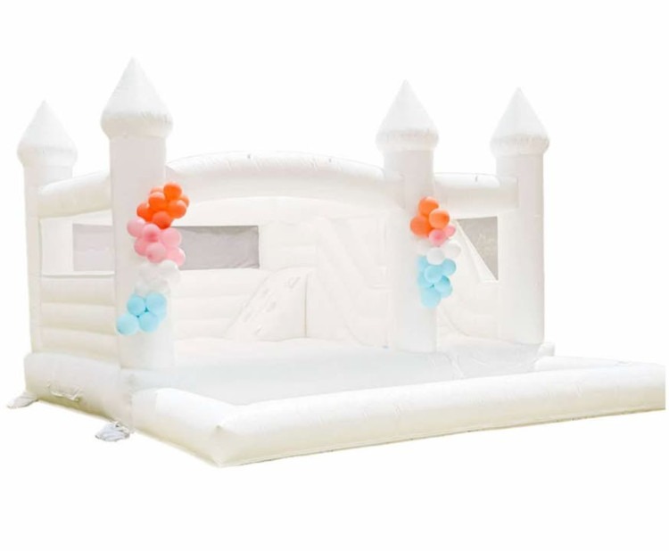 White Cloud Bounce House Combo
